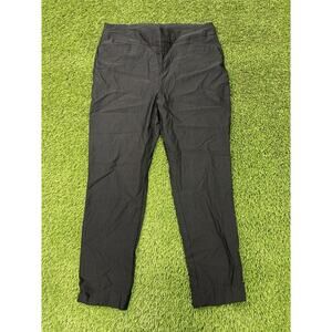 Chico’s Women Black Pants Size 2R Straight Leg Stretch Work Casual